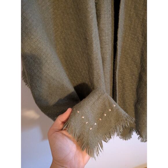 Vince Camuto Green Poncho one size - Picture 4 of 6